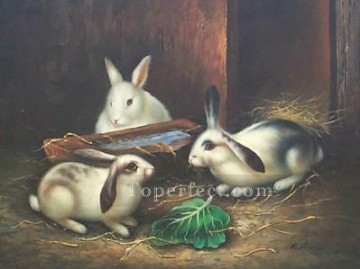 ウサギ バニー ウサギ Painting - am025D 動物 ウサギ